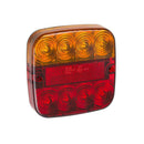 Rückleuchte 12V 5 Funktionen 107x107mm 8LED – Hochwertige LED Beleuchtung – APT