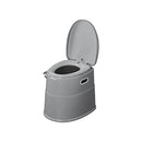 Tragbare teilbare Campingtoilette – Kompakte Eimertoilette mit Softclosing & WC-Halter – APT