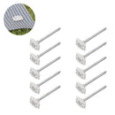 10er Set Metall Heringe für Bodenplane Zeltbodennagel Erdnägel Ø6 mm, 10 cm lang – APT