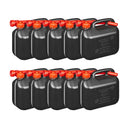 10x Kraftstoffkanister 5L sw Kunststoff Reserve Diesel Benzinkanister – APT