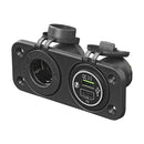 12V Auto Steckdose + Dual USB-Schnellladegerät Typ A + C 2-fach 3A Autoladegerät – APT
