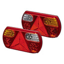 LED Rückleuchte 6 Funktionen – 296x142 mm, 32 LED, rechts links, IP67, – APT