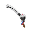Mischbatterie Keramik Deluxe Ø27 mm – 12V, umklappbar, Chrom/Schwarz, IP67 – APT