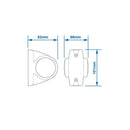 Umrissleuchte 12/24V rot/weiß/orange 101x82mm LED – Hochwertige LED Beleuchtung – APT