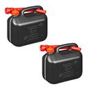 2x Kraftstoffkanister 5L sw Kunststoff Reserve Diesel Benzinkanister – APT