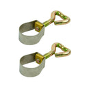 2x Rohrschelle 21-23mm Edelstahl Rohrklemme mit Schraube für Zeltstangen Camping – APT