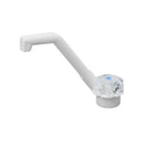 Kalt-Wasserhahn De Luxe 12V Ø20 mm – Klappbar, Weiß, für Wohnmobil & Boot – APT
