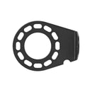 Anhänger Steckdosenhalter Metall gewinkelt – 9,2 x 7,2 cm, für 7- & 13-polige Steckdosen – APT
