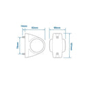 Umrissleuchte 12/24V rot/weiß 101x82mm LED – Hochwertige LED Beleuchtung – APT