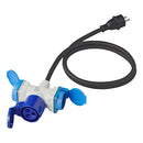 CEE Neopren Adapter CEE auf Schuko Verteiler 200-250V 16A 150cm VDE 3x2,5mm² – APT