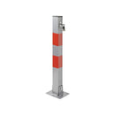 4er Set Parkpfosten mit Schloß Parkplatzsperre aus Stahl 655 x 60 x 60 mm – APT