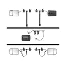 Wohnwagen Spiegel mit Flachglas & Toter-Winkel-Spiegel – 440 x 110 mm | Universal & – APT