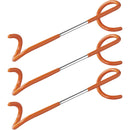 3x Aufhängehaken für Zeltstange Haken Lampen Halter Spirale Camping Doppelköpfig – ProPlus
