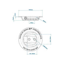 4er Set SPP UP-03 Zurrmulde rund –  , 250 daN (250 kg) Zugkraft – APT