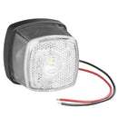Positionsleuchte LED weiß 9- 30 V 61x61 mm inkl Befestigungsmaterial – APT