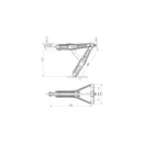 Nivellierstütze 1000 kg Tragfähigkeit Wohnwagen Ausdrehstütze  605 x 280 x 470mm – APT