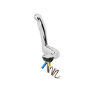 Kalt-Wasserhahn Keramik Style 12V Ø33 mm – Klappbar, Chrom, für Wohnmobil & Boot – APT