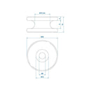 10er Set Seilhaken rund PVC Ø30 mm - Vielseitig einsetzbar für Anhänger