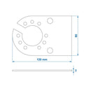 Steckdosenhalter Metall 12 x 8 cm – für 7- & 13-polige Anhängersteckdosen – APT