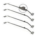 4x Wamovo Anhänger Flachplanenbügel verstellbar 100-155cm Planenstütze Bügel – Wamovo