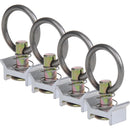 4 Stück Stud Fitting mit Öse Zurröse für Zurrschienen Airlineschiene Endfitting – ProPlus