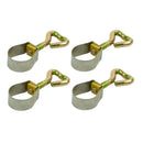 4x Rohrschelle 21-23mm Edelstahl Rohrklemme mit Schraube für Zeltstangen Camping – APT