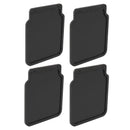4x Schmutzfänger universal Gummi 23x20cm schwarz für Anhänger, Wohnwagen, PKW – ProPlus