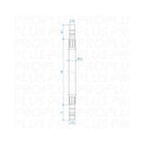 Flexibler Schlauchanschluss 25 cm – Warm- & Kaltwasser, Z-Tüll-Anschluss, für Wohnmobil & Boot – APT