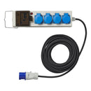 Zelt Steckdose CEE 10M 3x2,5mm² mit FI USB 3x Schuko Dachzelt Steckdosenleiste – APT