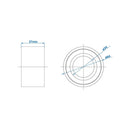 2er Set Wasserdichtes Kompaktlager 34/64x37mm für Anhänger und Fahrzeuge