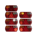 LED Rückleuchte 6 Funktionen – 296x142 mm, 32 LED, rechts links, IP67, – APT