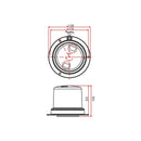 Rundumleuchte orange 36LED 10-30V – - Abmessungen: 130x130x100mm.