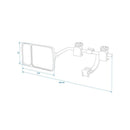 Wohnwagen Spiegel mit Flachglas & Toter-Winkel-Spiegel – 440 x 110 mm | Universal & – APT
