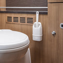 Camping Toilettenbürste Compact  Wandmontage Sicherheitsauffangbehälter Weiß – APT