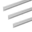 Kederschiene 360 cm Alu 90° Ø9mm selbstklebend Set 3x 120x2,5cm Kederleiste – APT