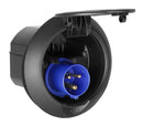 CEE-Einbausteckdose Schwarz 230V – IP44 Schutz für Außenbereiche – Freizeitschmiede GmbH & Co. KG