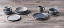 TRILOGY GREY Melamin-Geschirrset 16-tlg – Elegantes Design für 4 Personen – Freizeitschmiede GmbH & Co. KG