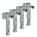 4x Anhängerstütze Anhänger Stützfuß 60x60 kippbar TL60 D85 SW19 345-445mm 1300kg – APT