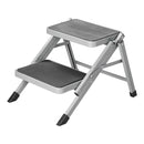 Doppeltrittstufe faltbar bis 150KG, gummierte Stufen, Einstieghilfe Wohnwagen – APT