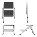 Doppeltrittstufe faltbar bis 150KG, gummierte Stufen, Einstieghilfe Wohnwagen – APT