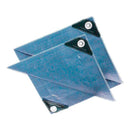 Abdeckplane 2x2m 170gr/m² Gewebeplane Allzweckplane mit Ösen Outdoor Plane blau – APT