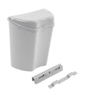 Abfalleimer grau, inkl. Halterung, (H/B/T) 30 x 27 x 16 cm, ca. 8 Ltr – Haba
