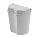 Abfalleimer grau, inkl. Halterung, (H/B/T) 30 x 27 x 16 cm, ca. 8 Ltr – Haba
