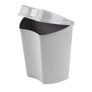 Abfalleimer grau, inkl. Halterung, (H/B/T) 30 x 27 x 16 cm, ca. 8 Ltr – Haba