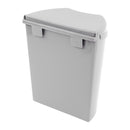 Abfalleimer grau, inkl. Halterung, (H/B/T) 30 x 27 x 16 cm, ca. 8 Ltr – Haba