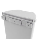 Abfalleimer grau, inkl. Halterung, (H/B/T) 30 x 27 x 16 cm, ca. 8 Ltr – Haba