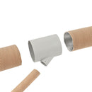 4x Abzweig-T AT T-Stück Anschluss für 22 mm Abzweigrohr und 65 / 72 mm Warmluftrohr – Truma