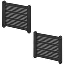 2x Ablagenetz Staunetz S elastisch 24x26,5cm + Kunststoffhalterung + Schrauben – APT