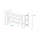 2x Ablagenetz Ablagefach XL elastisch 50x26,5 cm Kunststoffhalterung + Schrauben – APT