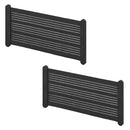 2x Ablagenetz Ablagefach XL elastisch 50x26,5 cm Kunststoffhalterung + Schrauben – APT